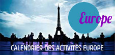Calendrier des activités Europe